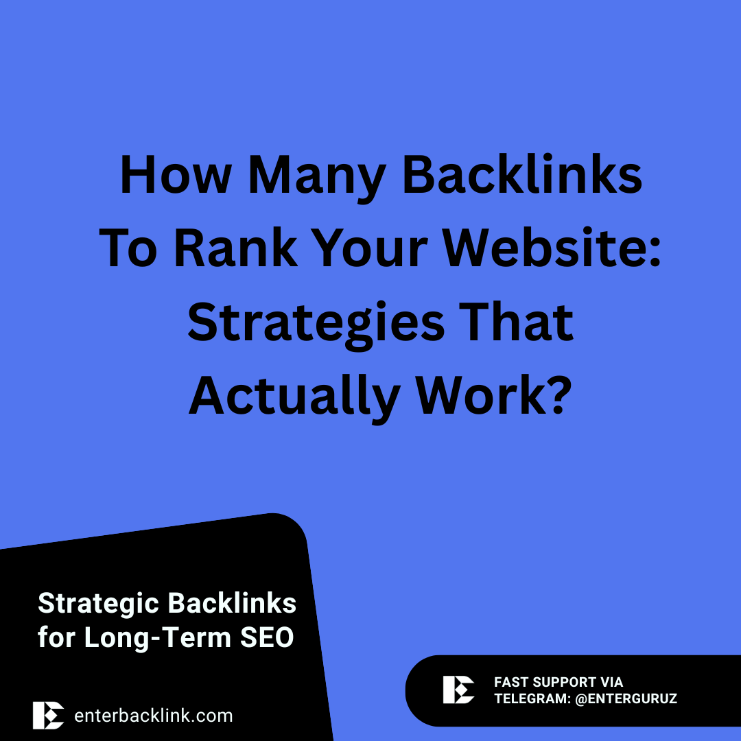 Many Backlinks To Rank