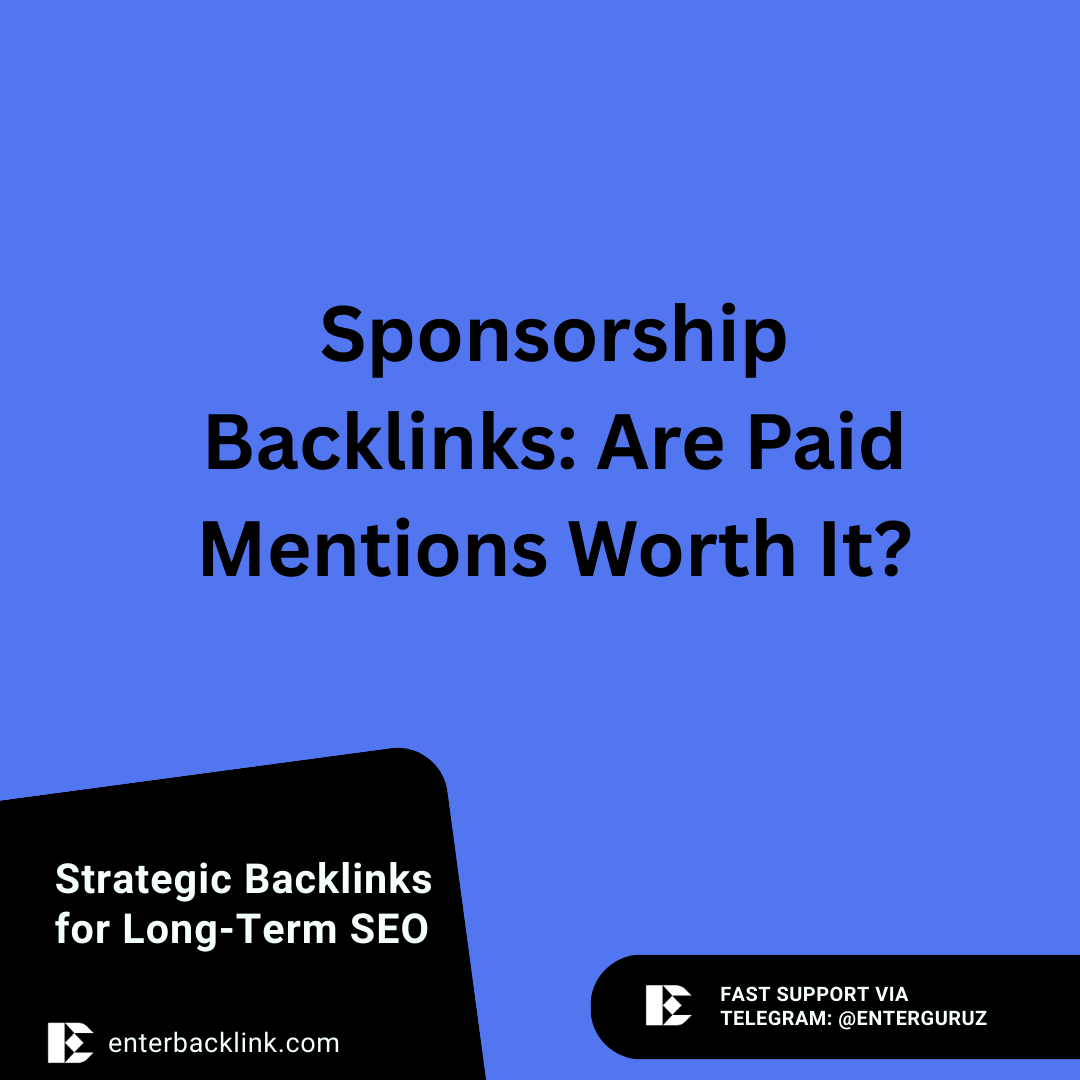 Sponsorship Backlinks